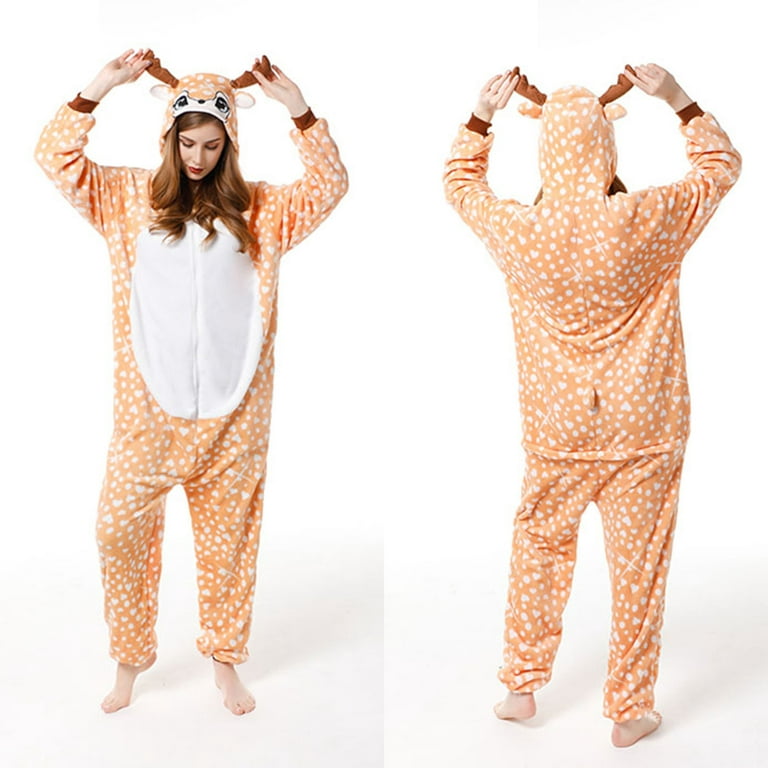 Lolmot Womens Animal One-Piece Pajamas Cosplay Costumes Homewear Sleepwear  Jumpsuit Cute Cartoon Sleepsuit Onesie Pajamas 