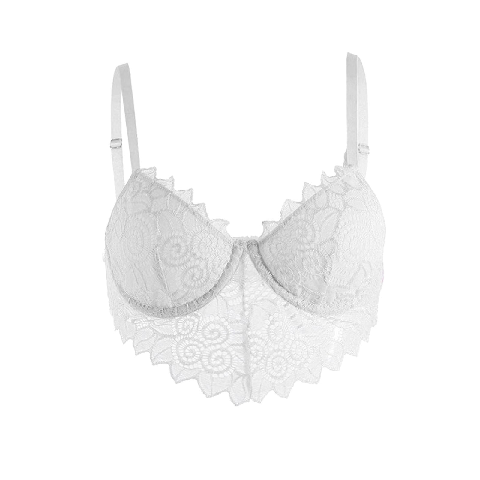 Lolmot Womens Bras Sexy Lingerie for Women Lace Hollow Sexy Vest Mesh