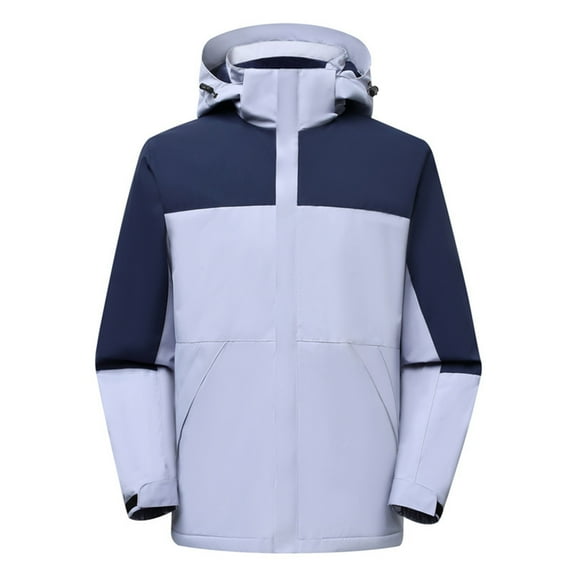 Lolmot Womens Outdoor Long Sleeve Zipper Sunscreen Windproof Raincoat Plus Size Hooded Jacket Packable Waterproof Riding Jacket Rain Coats