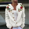 thumbnail image 1 of Up to 65 off!Lolmot Womens Ugly Christmas Sweater Casual Long Sleeve Button Down Knit Cardigan Funny Santa Xmas Holiday Outwear Tops, 1 of 3