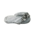 thumbnail image 1 of Lolmot Womens Winter Fuzzy Cute Flower Thong Flip Flops Beach Clip Toe Slide Anti-Slip Casual Open Toe Platform Slippers House Slippers, 1 of 1