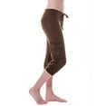 thumbnail image 1 of Lolmot Yoga Pants for Women Plus Size Workout Gym Sweatpants Solid Color Pockets Cargo Trousers Stretch Waist Button Pocket Yoga Gym Cropped Trousers, 1 of 4