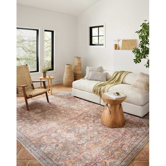 Loloi Adrian Rust / Denim 2'-3" x 3'-9" Area Rug
