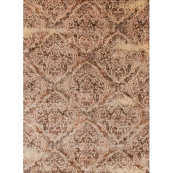 Loloi Anastasia AF-19-Tobacco-Antique-Ivory-53Round Area Rug