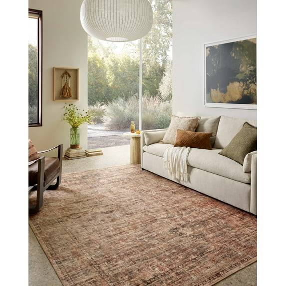 Loloi Anniston Clay / Charcoal Machine Washable Area Rug