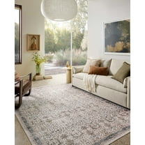 Loloi Anniston Ivory / Stone Machine Washable Area Rug