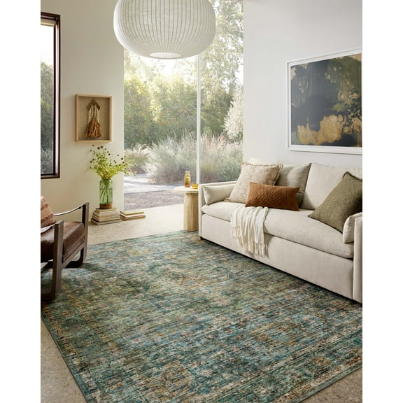 Loloi Anniston Lagoon / Multi Machine Washable Area Rug