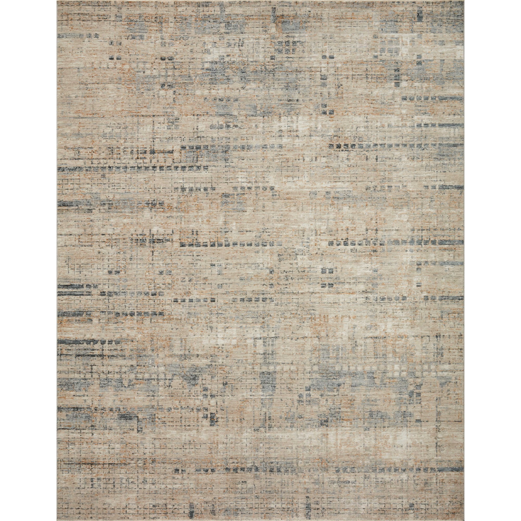 Loloi Axel Collection AXE-01 Stone / Sky, Abstract Area Rug 7'-10" x 10'-2"