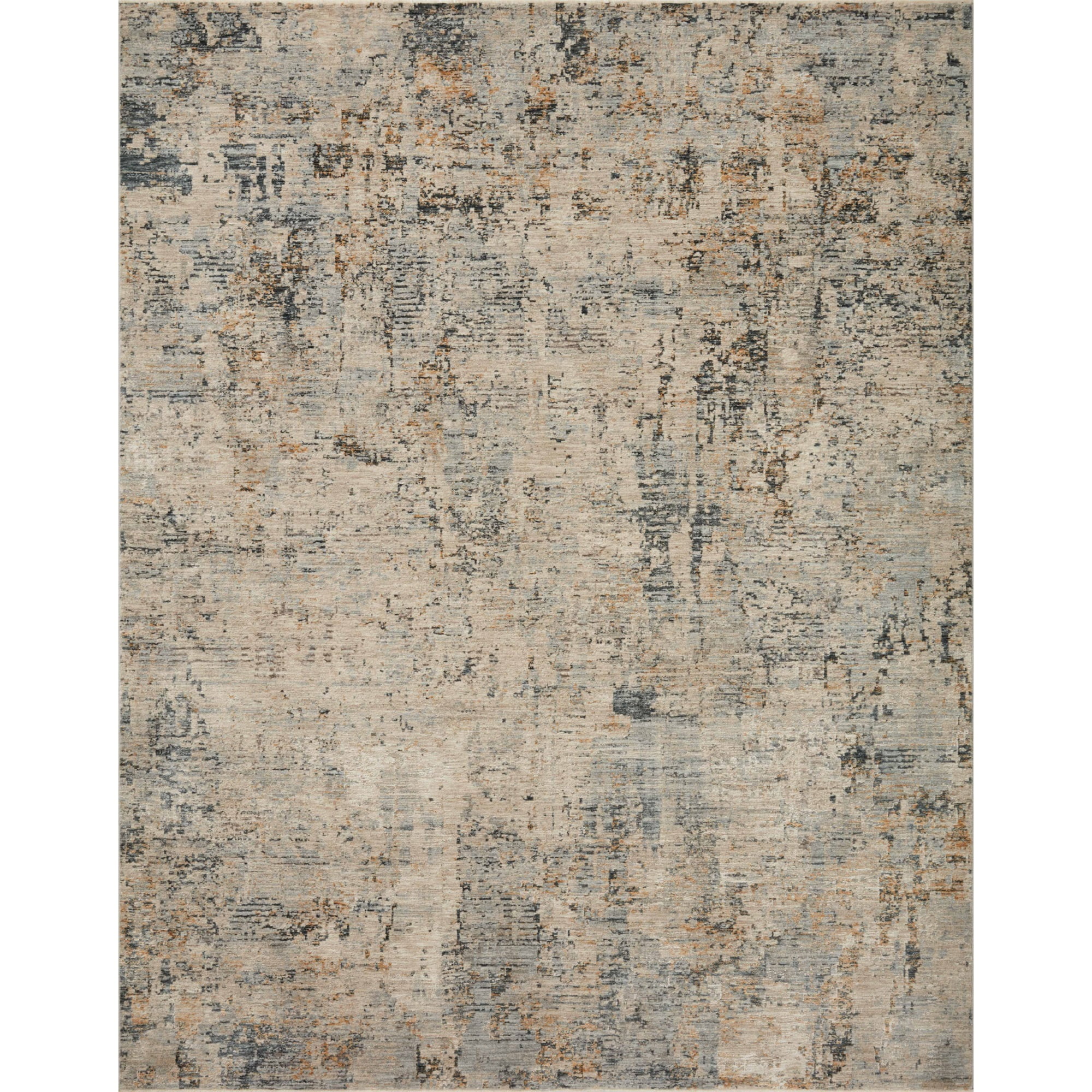 Ivory Abstract Wool-Blend 9'3" x 12'10" Area Rug