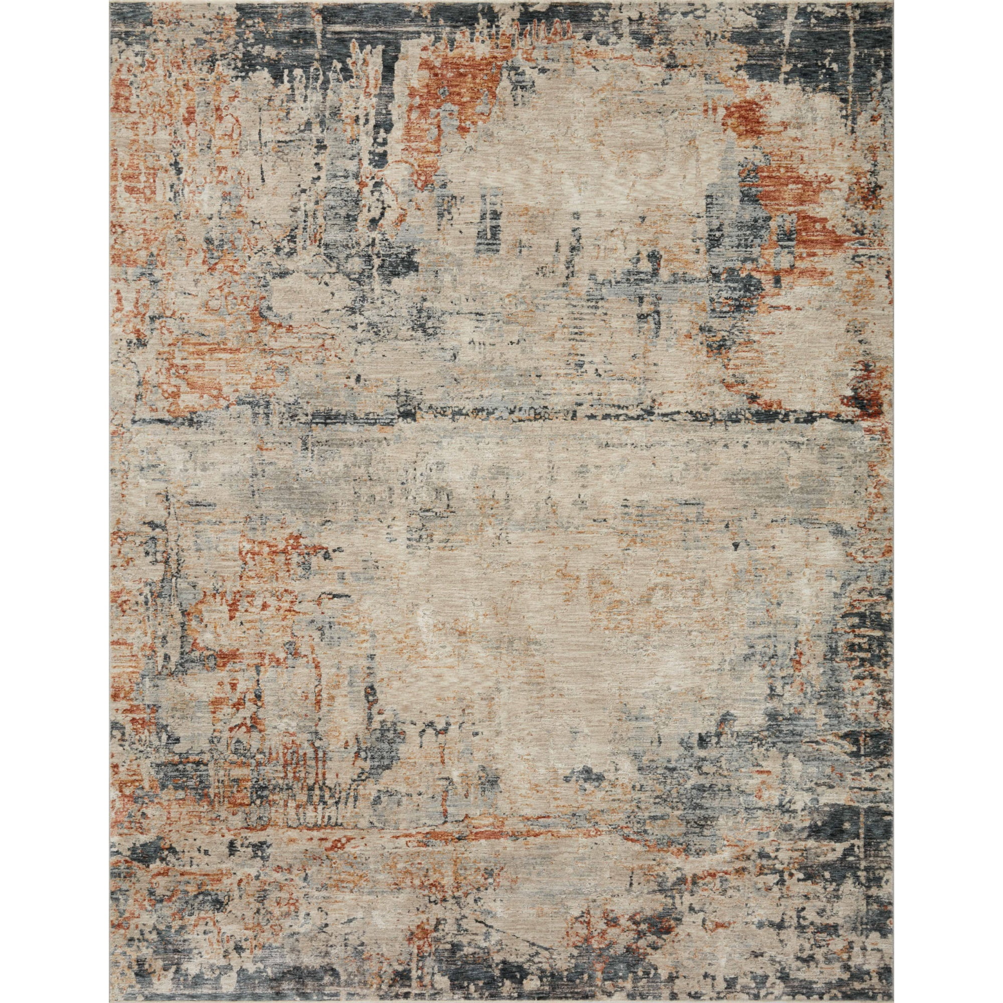Loloi Axel Collection AXE-05 Stone / Multi, Abstract Area Rug 2'-0" x 3'-0"