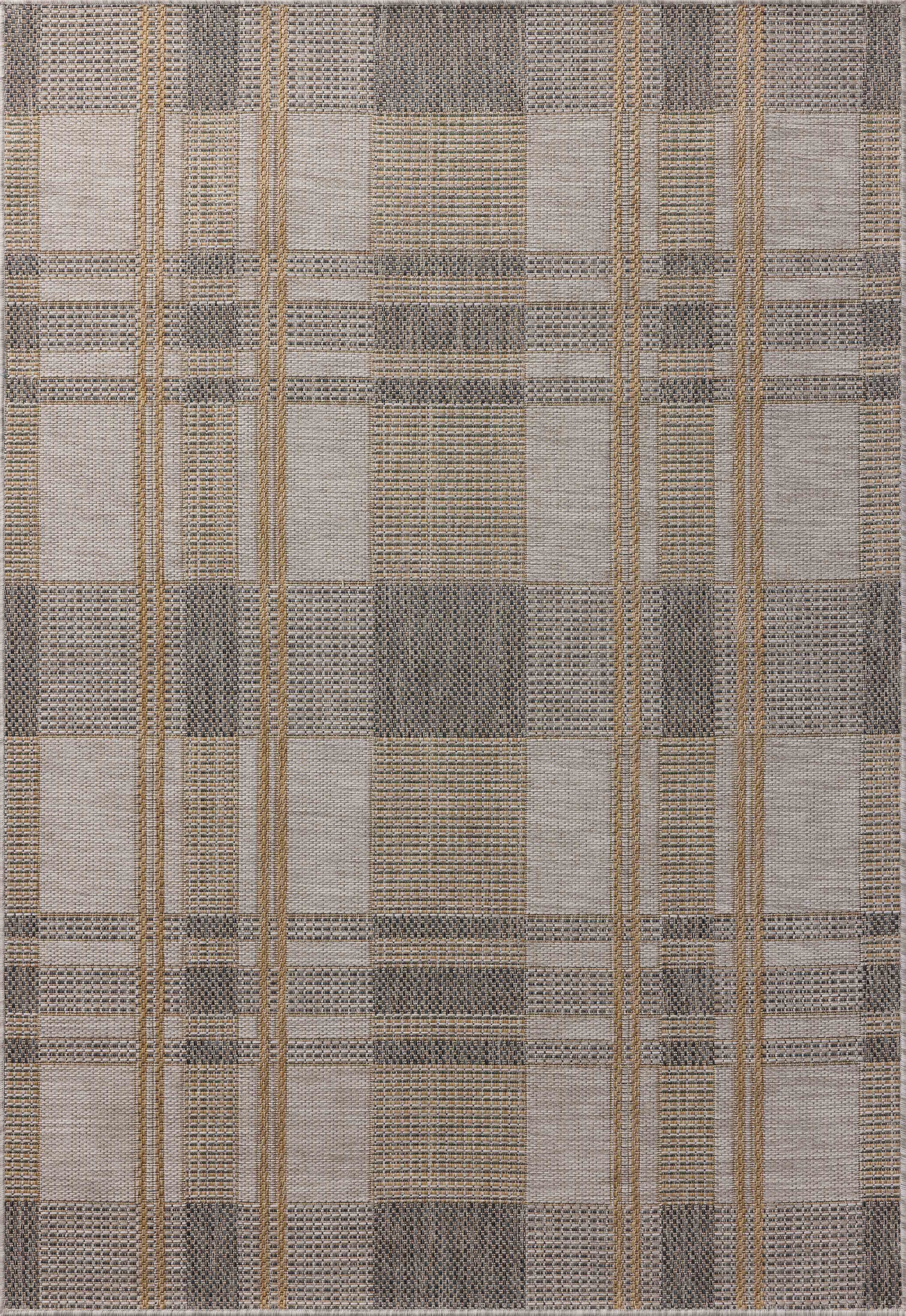 Loloi Birch Bone / Gold 2'-3" x 3'-9" Indoor/Outdoor Accent Rug