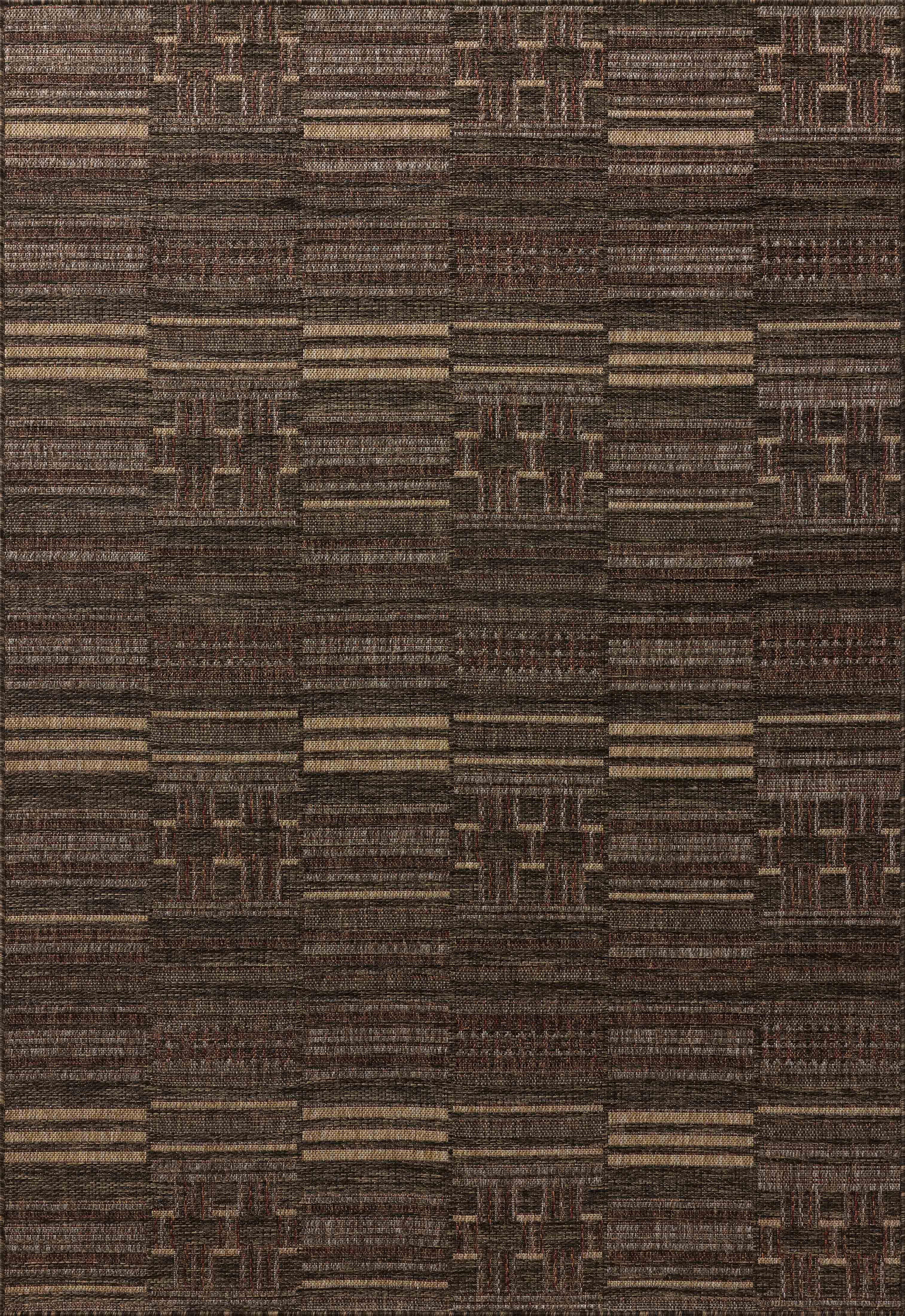 Loloi Birch Spice / Tobacco 18" x 18" Indoor/Outdoor Sample Rug