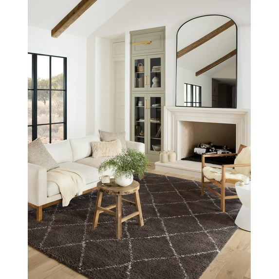 Loloi Bliss Shag Bark / Grey 9'-3" x 13' Area Rug