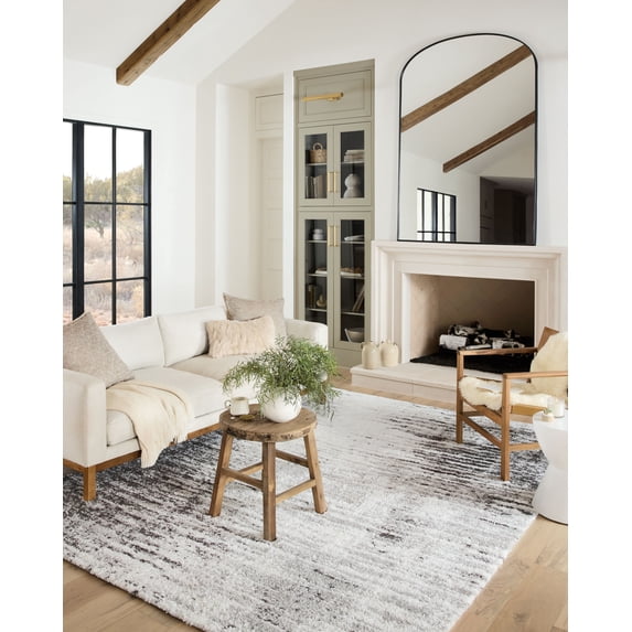 BLS-07 Grey, Cream 2-7" x 12-0" Size Rug