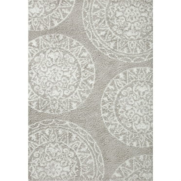 BLS-06 Grey, White 5-3" x 7-6" Size Rug