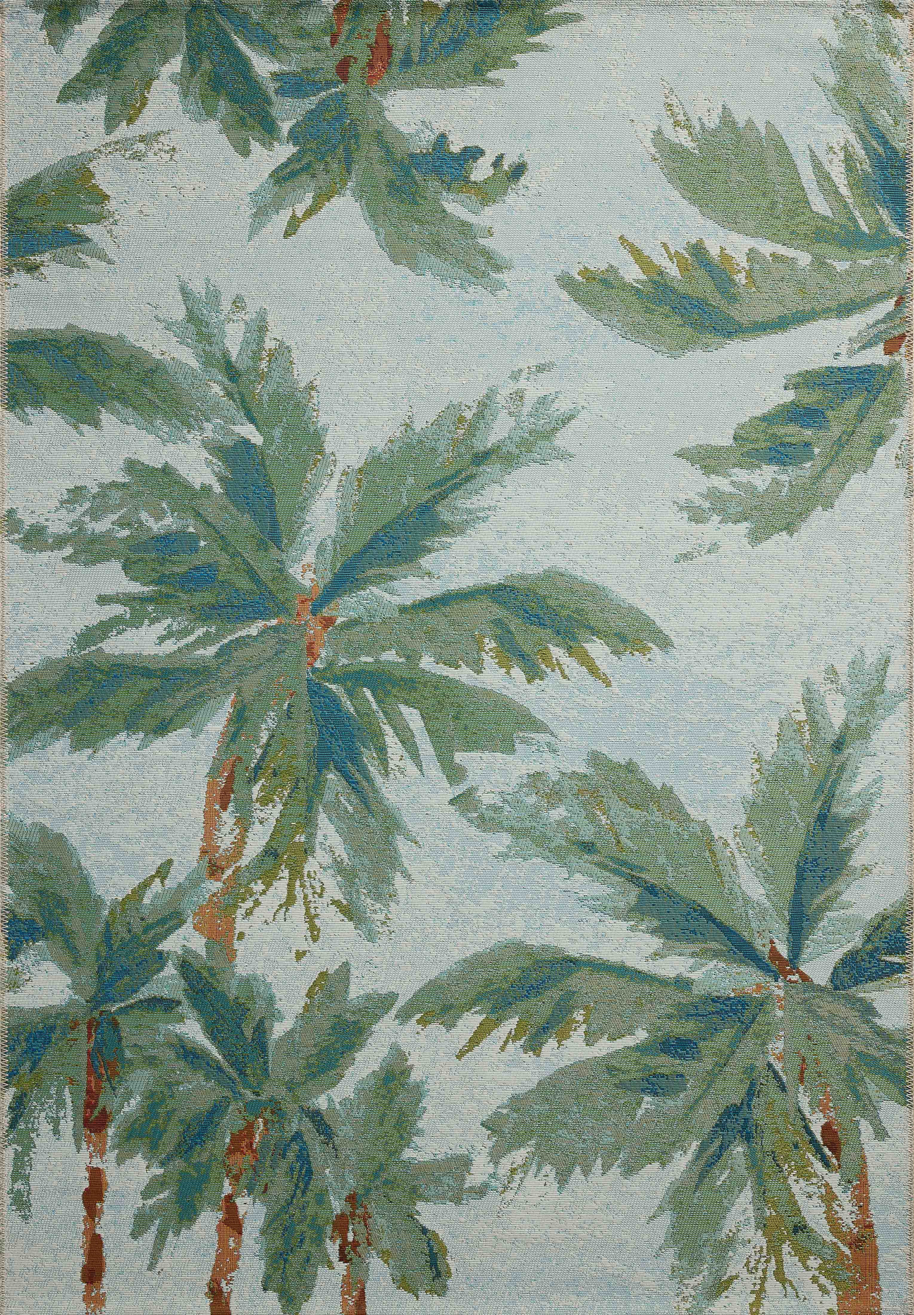 Loloi Botanical Clay / Green 5'-3" x 7'-8" Area Rug