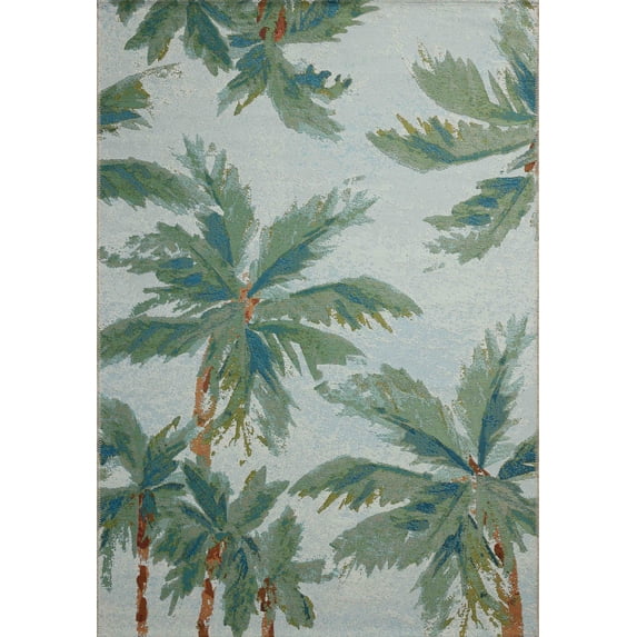 Loloi Botanical Sky / Green 5'-3" x 7'-8" Area Rug