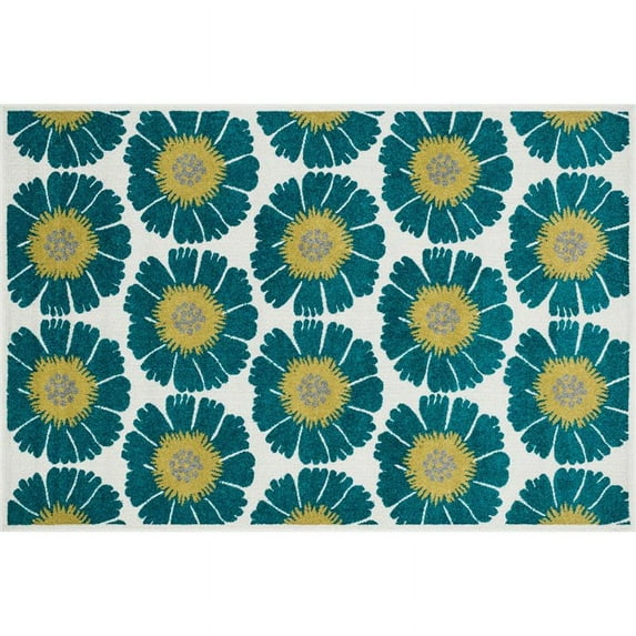 Loloi Catalina 2'3" x 3'9" Power Loomed Rug in Peacock