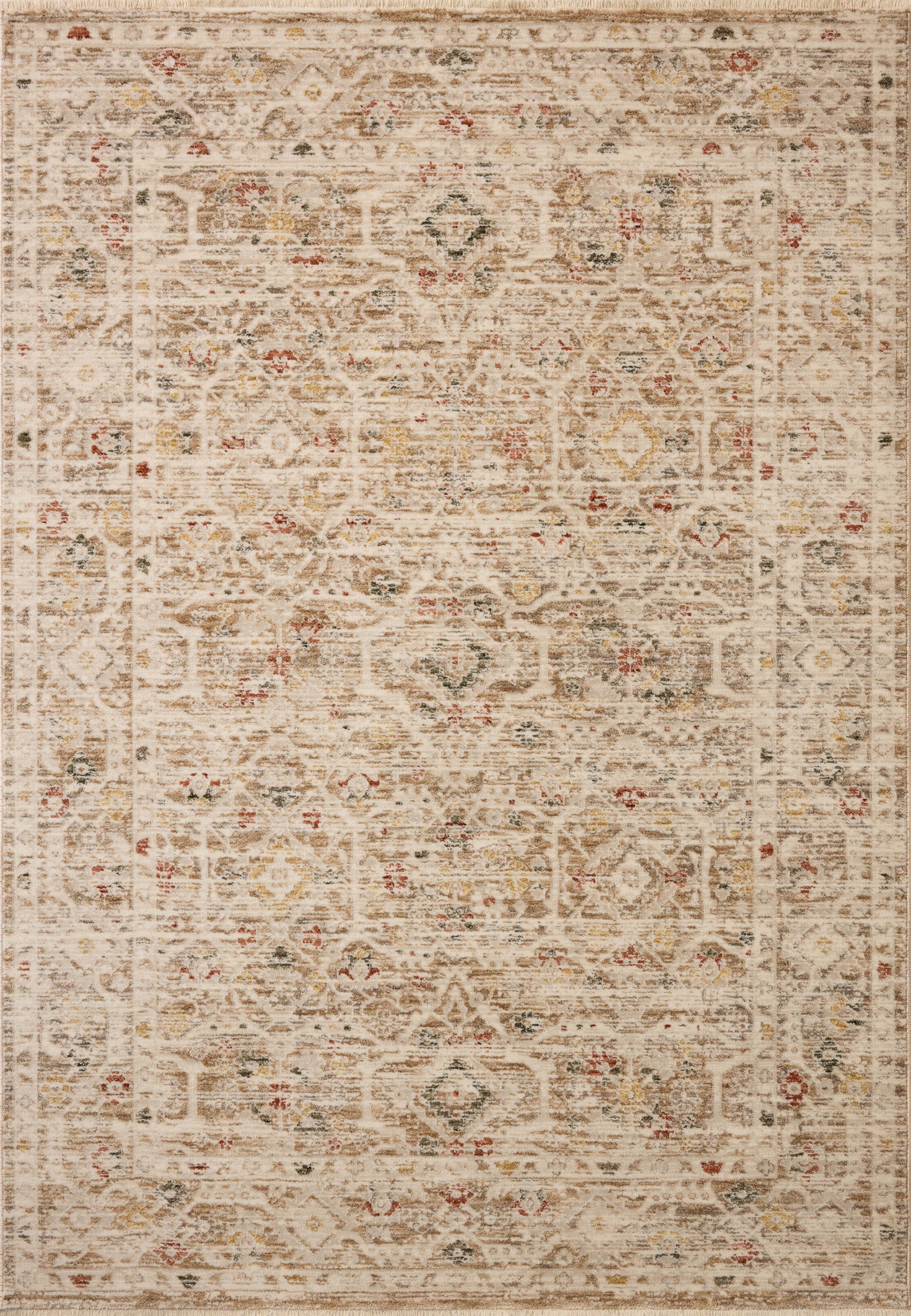 Loloi Clarisse Natural / Multi 18" x 18" Sample Rug
