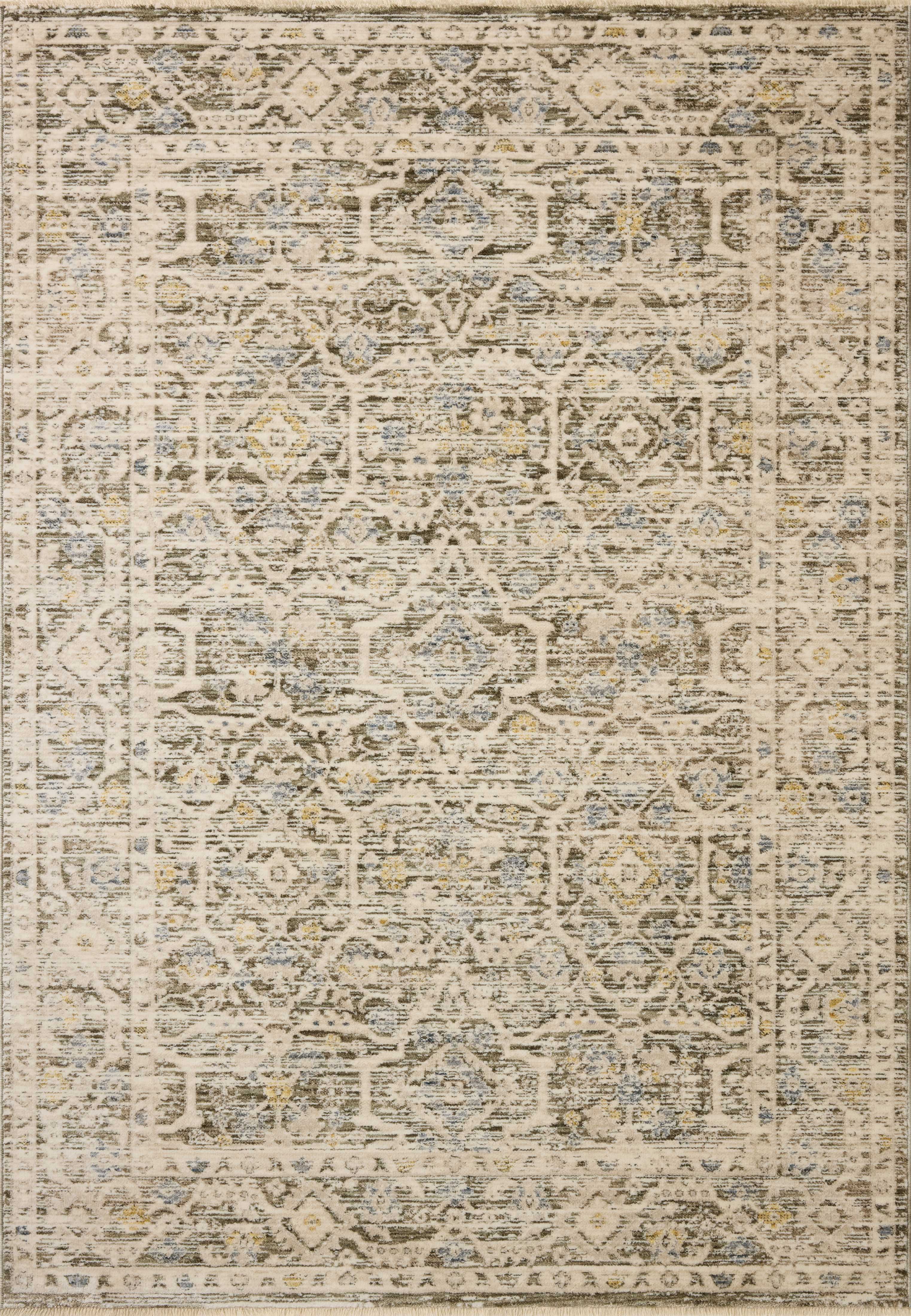 Loloi Clarisse Olive / Ivory 7'-10" x 7'-10" Round Area Rug
