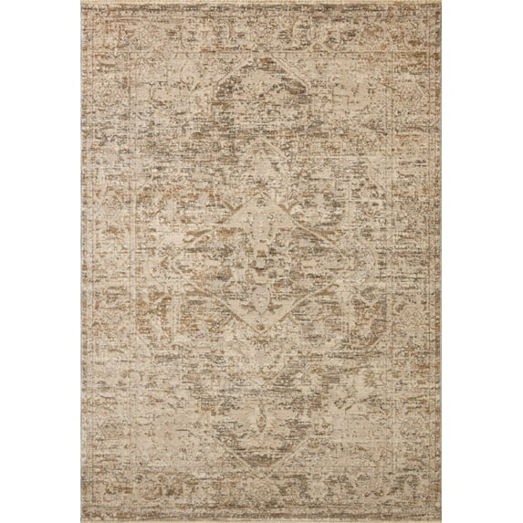 Loloi Clarisse Smoke / Natural 5'-1" x 7'-6" Area Rug