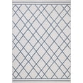 thumbnail image 1 of Indoor Outdoor Rug 5x8, Reversible, Loloi Easton Ivory / Denim (5'3" x 7'6"), 1 of 7