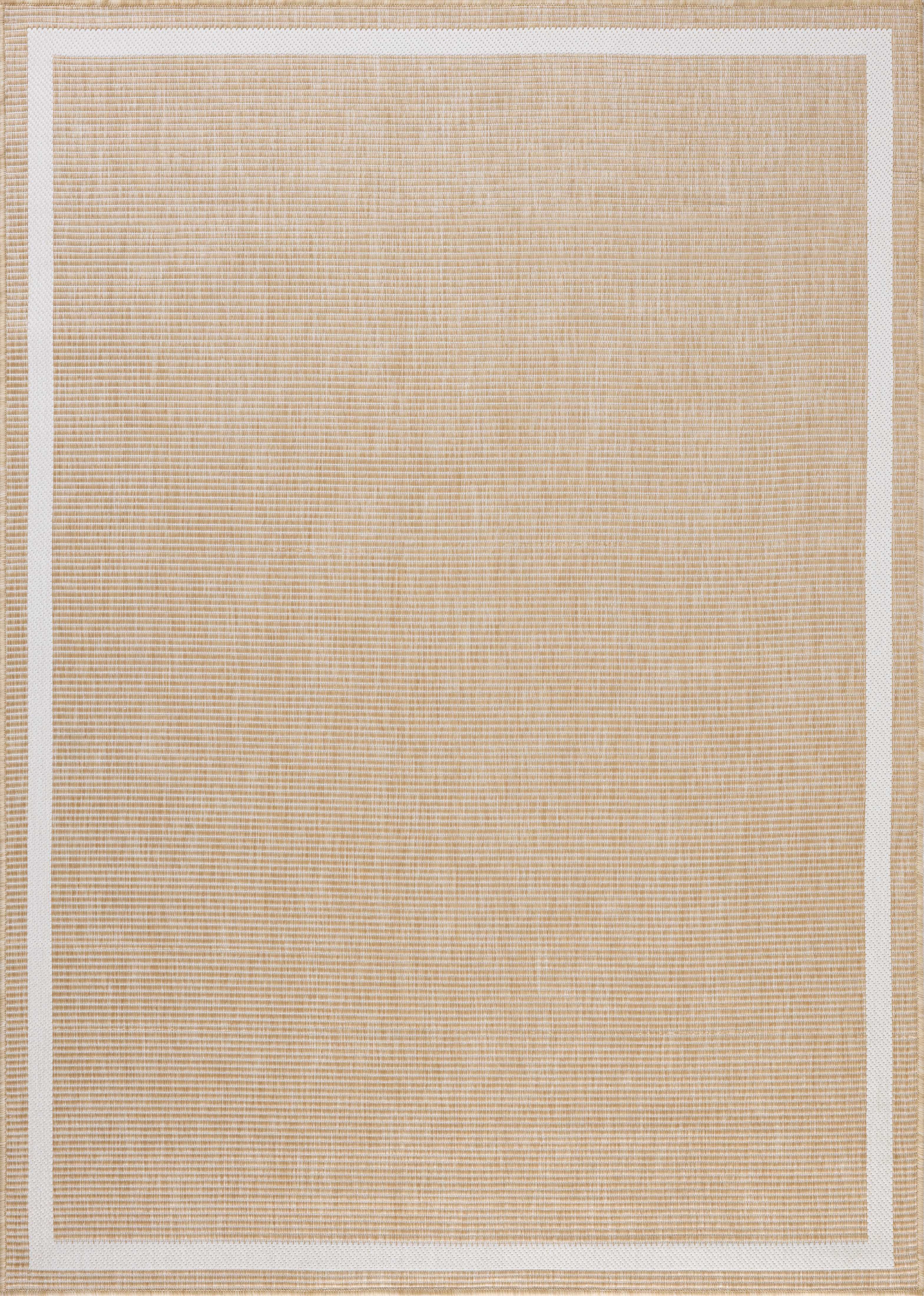 Indoor Outdoor Rug 9x12, Reversible, Loloi Easton Wheat / Ivory (8'6" x 11'6")