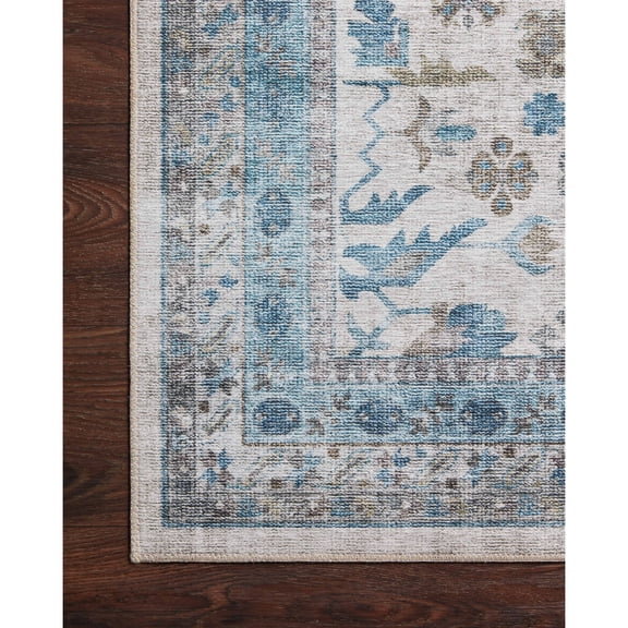 Loloi Eileen Denim / Natural 18" x 18" Sample Rug