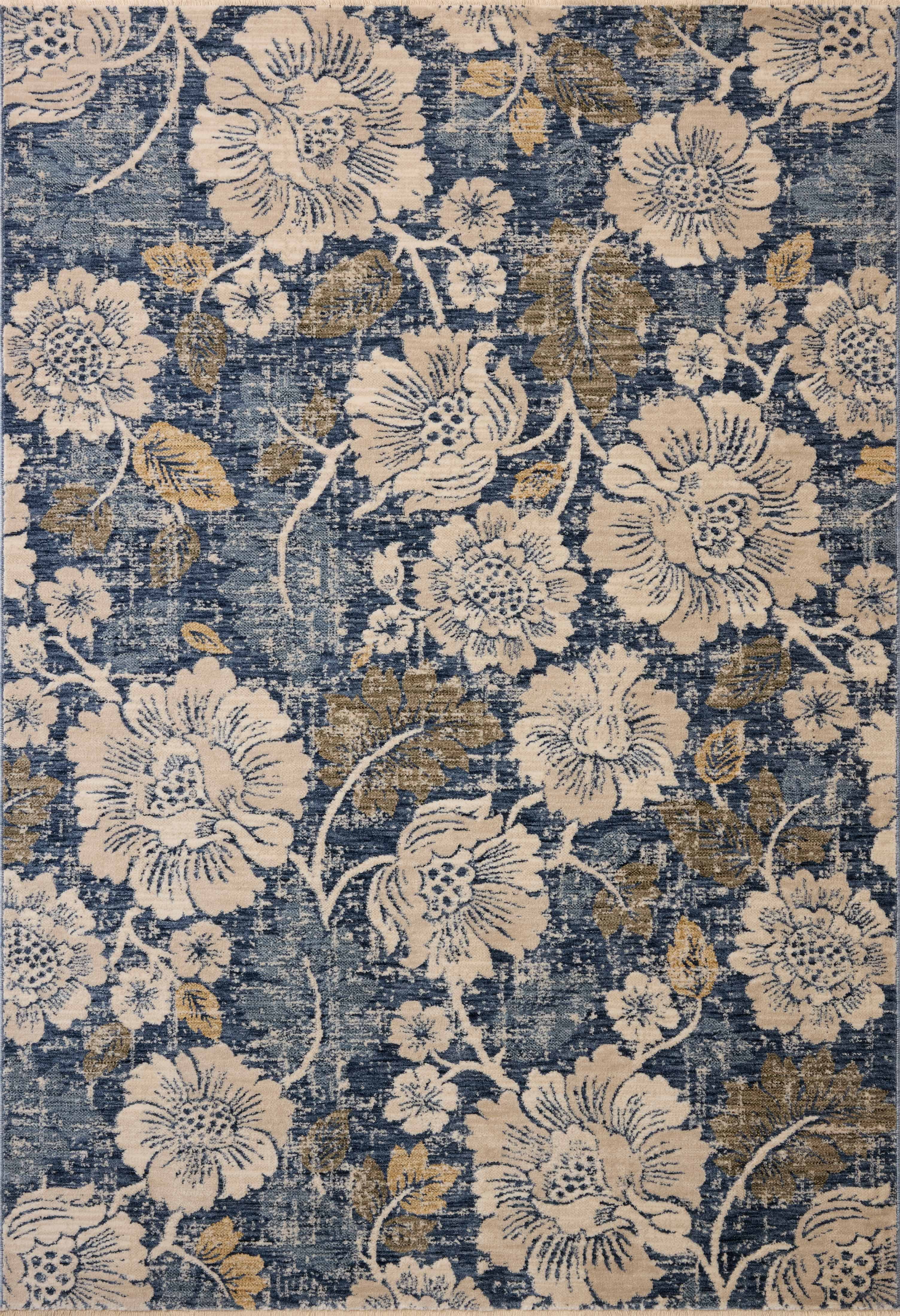 Loloi Eileen Denim / Natural 3'-11" x 5'-7" Accent Rug