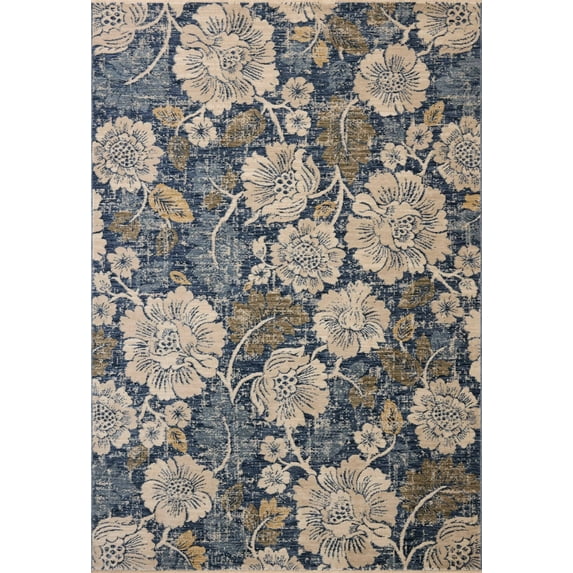 Loloi Eileen Denim / Natural 3'-11" x 5'-7" Accent Rug