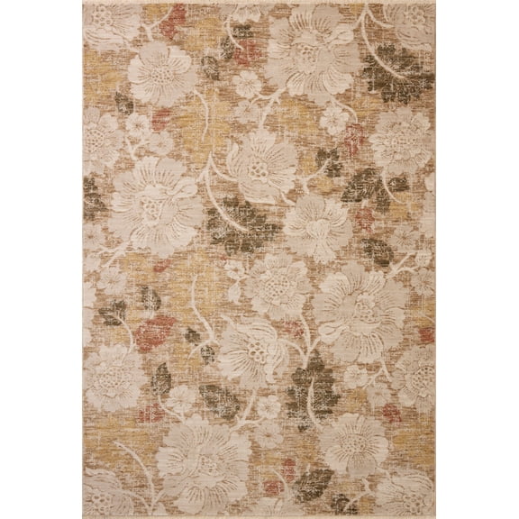 Loloi Eileen Natural / Multi 18" x 18" Sample Rug