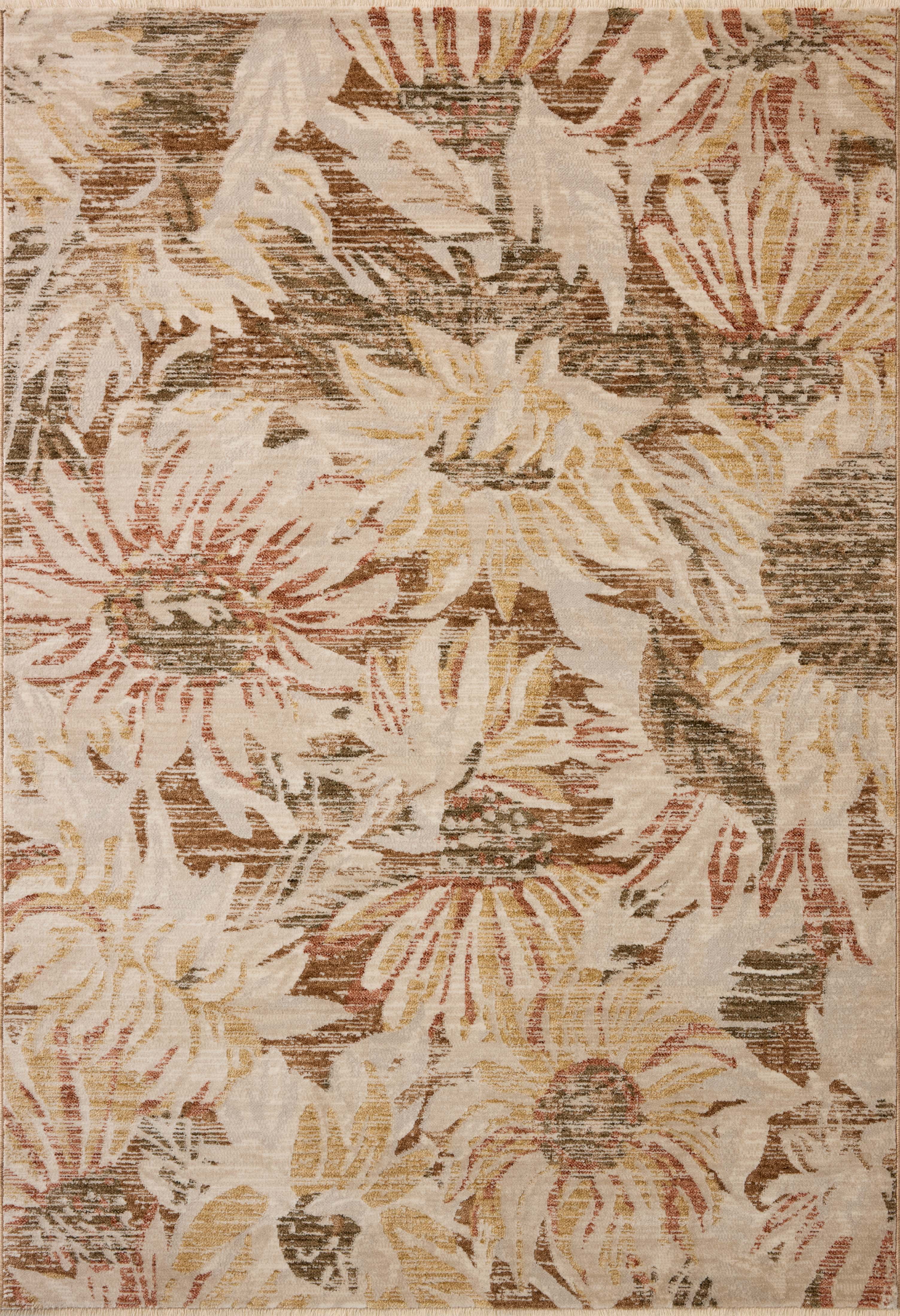 Loloi Eileen Natural / Spice 18" x 18" Sample Rug