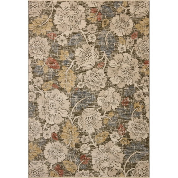 Loloi Eileen Olive / Multi 3'-0" x 3'-0" Round Accent Rug