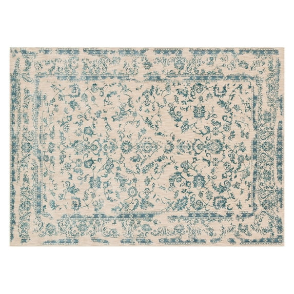 Loloi Florence FO-01-Ivory-Aqua-27x4 Area Rug