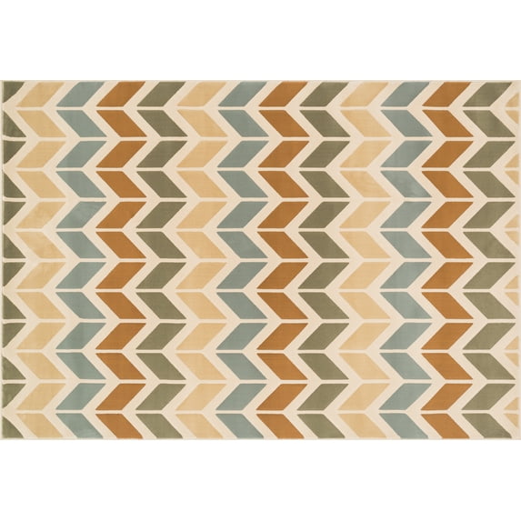 Loloi Goodwin GW-03 Rug 5' 3" x 7' 7" Ivory and Multi Rectangle