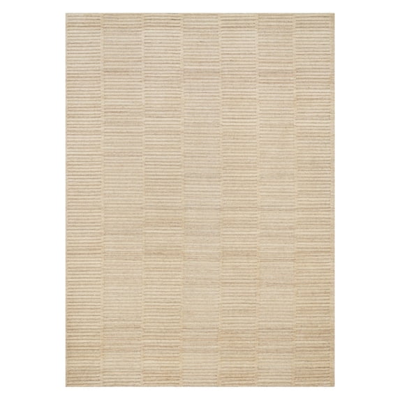 Loloi Hadley Hemingway 7'6" x 9'6" Hand Loomed Wool Rug in Natural