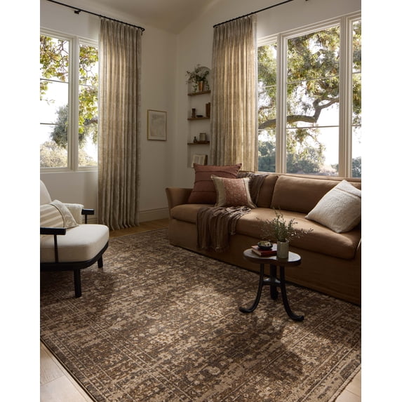Loloi Haywood Granite / Natural 18" x 18" Sample Area Rug