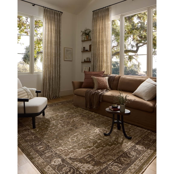 Loloi Haywood Moss / Charcoal 5'-3" x 7'-7" Area Rug