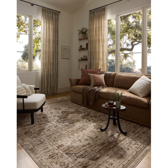Loloi Haywood Natural / Bark 18" x 18" Sample Area Rug