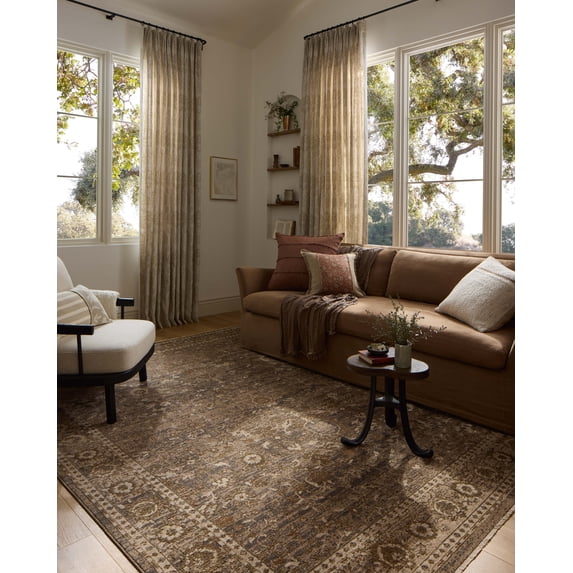 Loloi Haywood Pebble / Charcoal 6'-7" x 9'-2" Area Rug