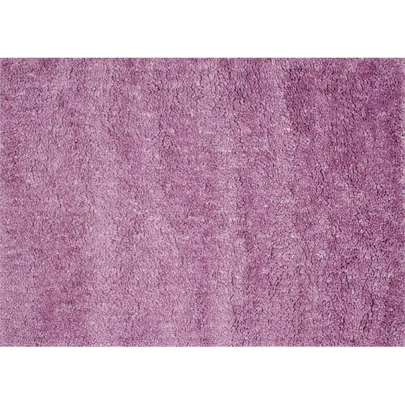 Loloi Hera 3'6" x 5'6" Hand Tufted Shag Rug in Orchid
