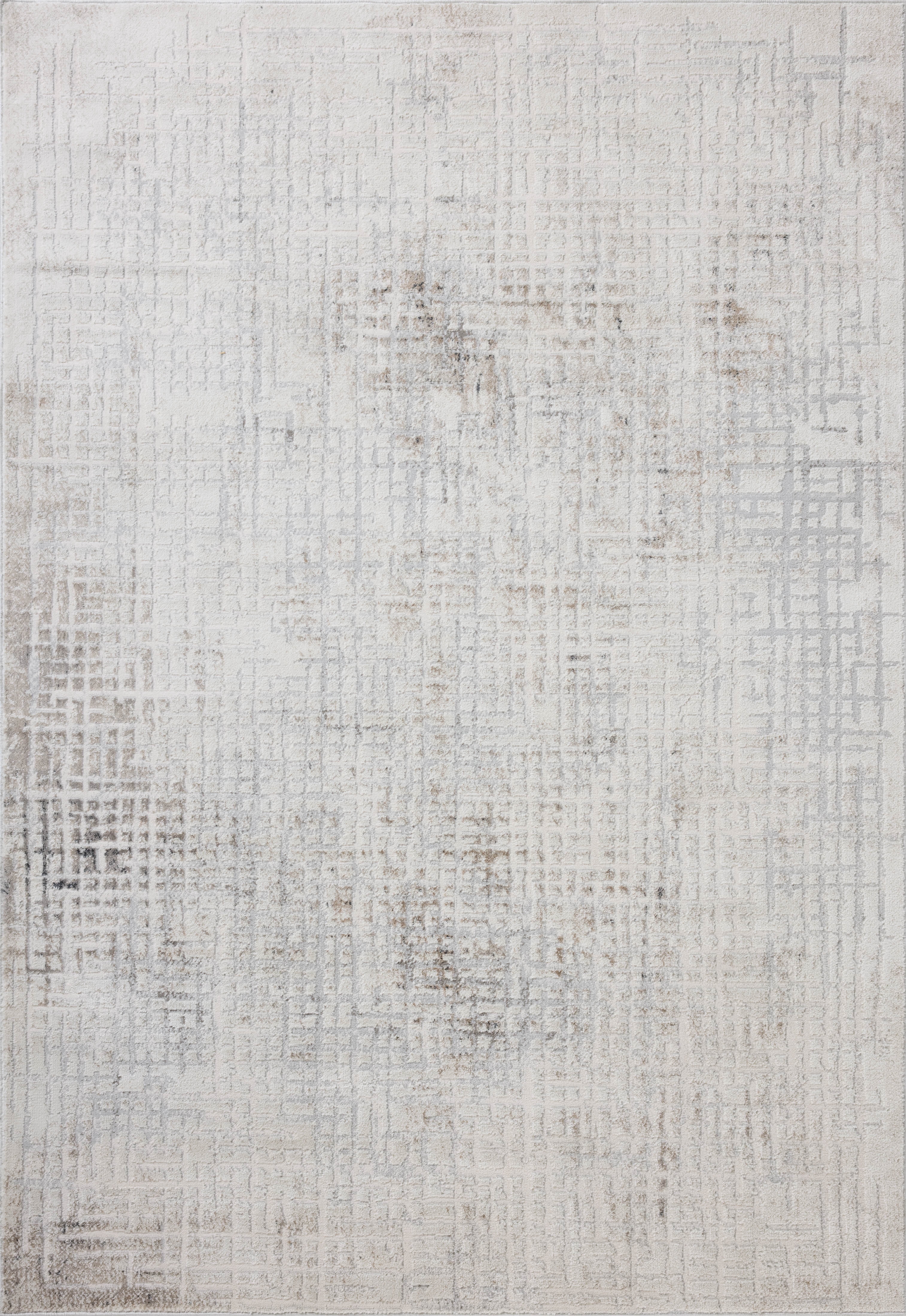 Loloi Hollis Ivory / Stone 3'-11" x 5'-7" Accent Rug