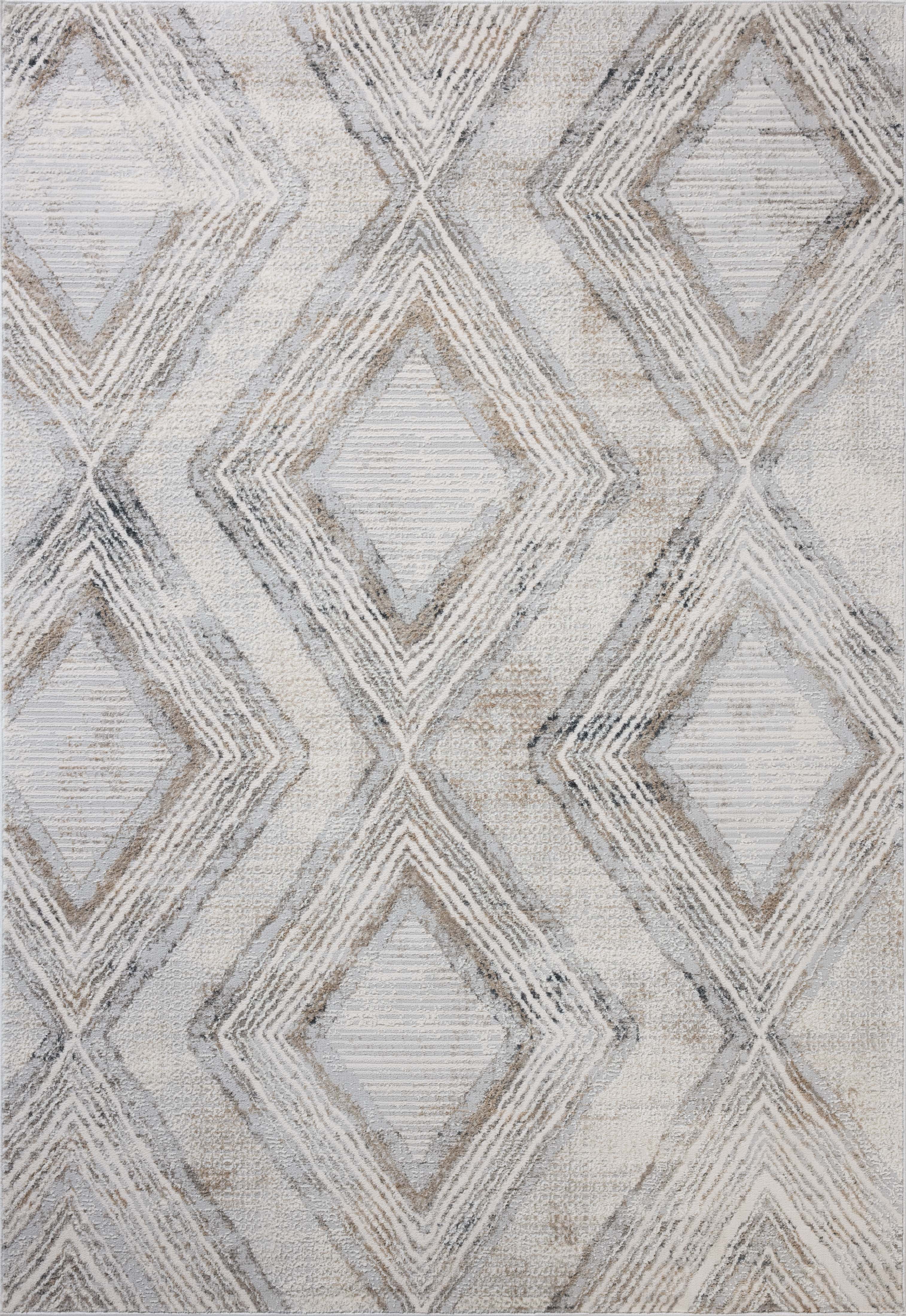 Loloi Hollis Mist / Natural 3'-11" x 5'-7" Accent Rug