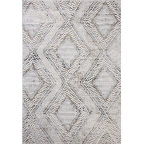 Loloi Hollis Mist / Natural 6'-7" x 9'-3" Area Rug