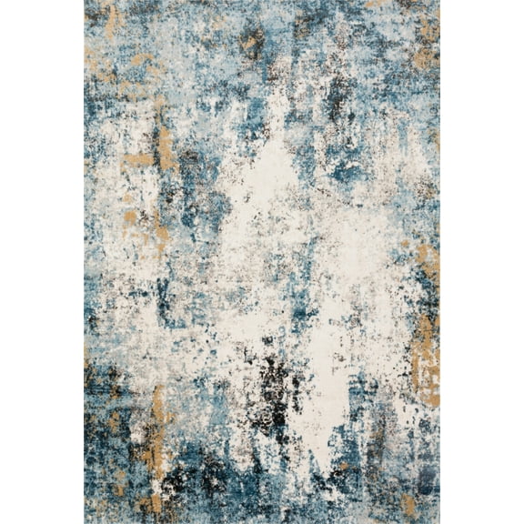 Loloi II Alchemy Abstract Denim / Ivory Area Rug
