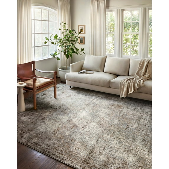 Loloi Austen AUS-01 Abstract Natural / Mocha Area Rug 3'-11" x 5'-7"