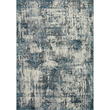 Loloi II Austen AUS-01 Abstract Natural / Ocean Area Rug 18" x 18" Sample