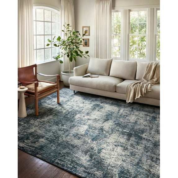 Loloi Austen AUS-01 Abstract Natural / Ocean Area Rug 2'-4" x 8'-0"