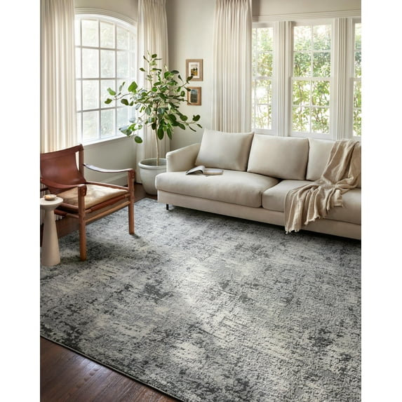 Loloi Austen AUS-01 Abstract Pebble / Charcoal Area Rug 9'-3" x 13'-3"