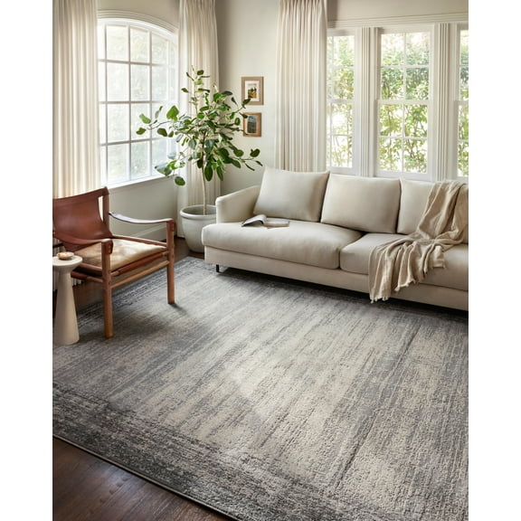Loloi Austen AUS-02 Abstract Pebble / Charcoal Area Rug 9'-3" x 13'-3"